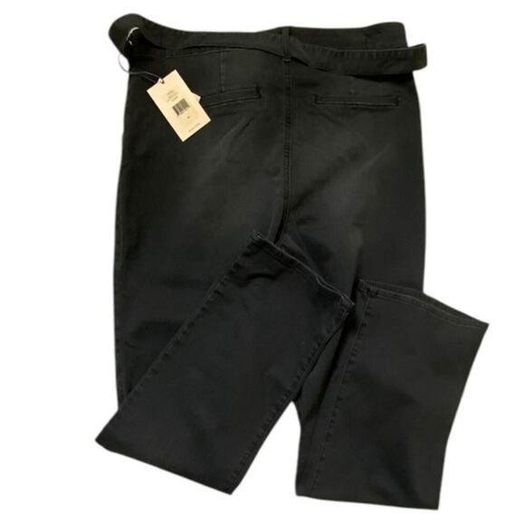 NYDJ Marilyn Straight Denim Jeans Womens 16 Belted High Rise Faded Casual NWT - Picture 6 of 12